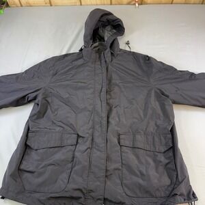 Woman Within Gray Fleece Lined Hooded Parka Jacket 1X super nice and like new.